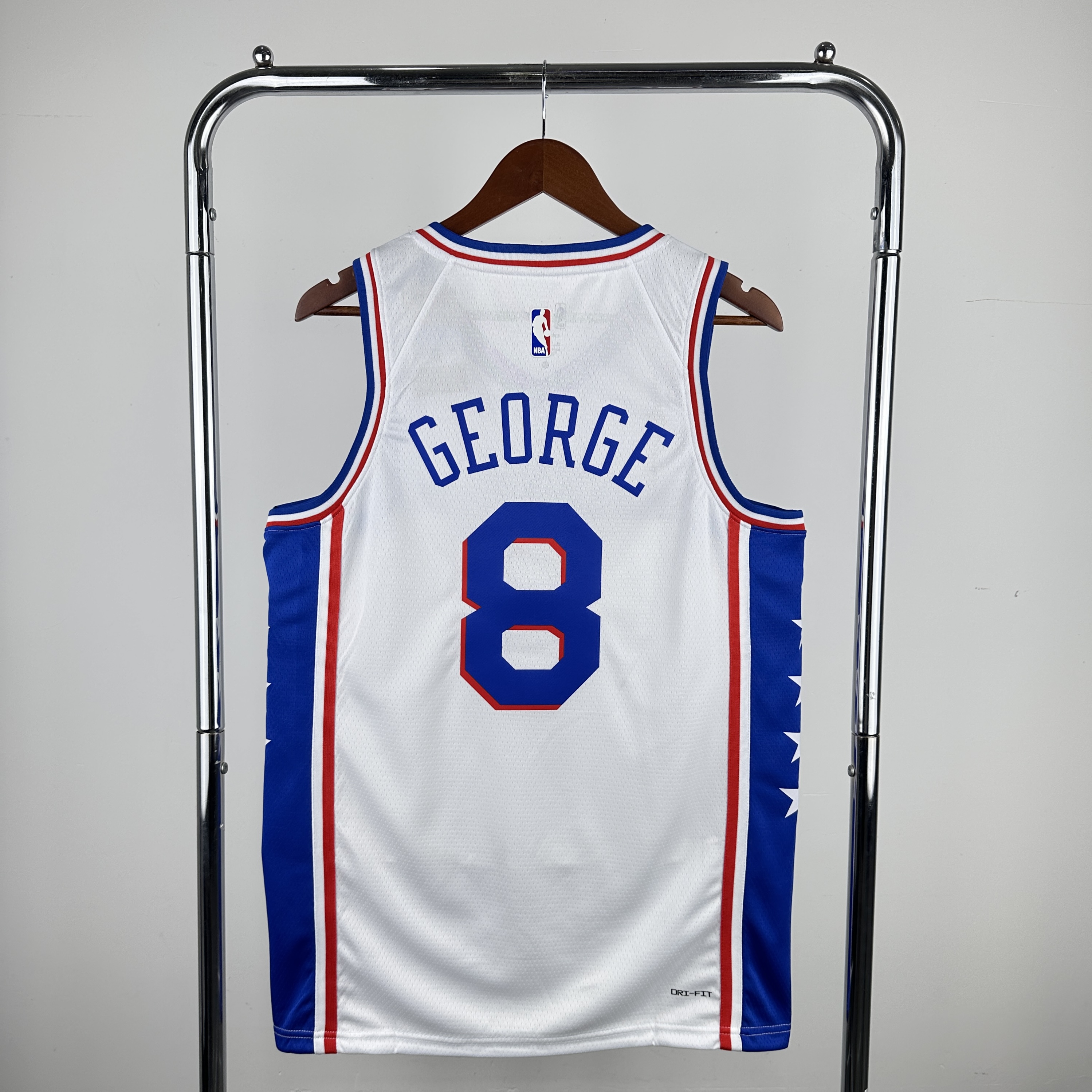 Men Philadelphia 76ers #8 George White Seasons Nike 2024 NBA Jersey